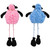 Boy and Girl Plush Lamb Sitting Easter Figures - 13" - Pink and Blue - Set of 2 - IMAGE 5