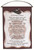 Sangria Purple and White "A Fireman's Prayer" Wall Art Hanging Tapestry 25" x 17" - IMAGE 1