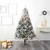 7' Pre-Lit Flocked Rock Spruce Artificial Christmas Tree, Clear LED Lights - IMAGE 5