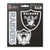 3ct NFL Las Vegas Raiders Automotive Decal Stickers 6.25” - IMAGE 1