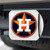 MLB Houston Astros Automobile Hitch Cover - 4” - Silver and Orange - IMAGE 2