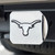 4" x 3.25" Silver and Black NCAA University of Texas Longhorns Hitch Cover Automotive Accessory - IMAGE 2