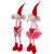 Mice with "Love" and "XOXO" Heart Pillows Valentine's Day Figures - 20" - Set of 2 - IMAGE 4
