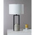 Abstract-Style Table Lamp with Drum Shade - 27.75" - Black and Gray - IMAGE 1