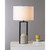 Abstract-Style Table Lamp with Drum Shade - 27.75" - Black and Gray - IMAGE 3