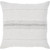 Malia Striped Linen Throw Pillow - 20" - Gray and White - IMAGE 1