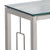 Glass Top Console Table with Shelf - 42.25" - Chrome and Clear