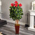 5' Hibiscus Artificial Tree with Brown Wooden Planter - IMAGE 2