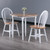 Drop Leaf Dining Table with Chairs - 36" - Beige and White - 3-Piece - IMAGE 1