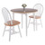 Drop Leaf Dining Table with Chairs - 36" - Beige and White - 3-Piece - IMAGE 3