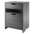 File Cabinet with Open Shelf and Drawer - 26.25" - Gray - IMAGE 3