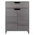 Two Shelf Storage Cabinet with Drawer - 26.25" -  Gray - IMAGE 2