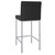 Low Back Counter Stool - 37.5" - Set of 2 - Black and Chrome - IMAGE 4