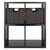 3-Piece Wooden 2x2 Storage Shelf with Foldable Woven Baskets - 27" - Black - IMAGE 2
