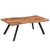 Natural Burnt Acacia Wood Coffee Table - 48" - Brown and Black - IMAGE 1