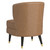 Wing Back Accent Chair - 33.5" - Saddle Brown and Black - IMAGE 3
