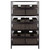 7 Piece Storage Shelf with Foldable Woven Baskets - 42" - Espresso and Chocolate - IMAGE 4