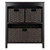 4-Piece Storage Cabinet with Foldable Baskets - 30" - Brown - IMAGE 2