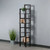Tall 4 Tier Narrow Tall Storage Corner Shelf Rack - 70.75" - Coffee Brown - IMAGE 4