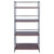 4-Piece Open Shelves with X-Frame - 35.5" - Walnut Finish - IMAGE 4