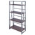 4-Piece Open Shelves with X-Frame - 35.5" - Walnut Finish - IMAGE 5