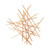 28.5" Rose Gold Abstract Hanging Wall Decoration - IMAGE 1