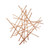 28.5" Rose Gold Abstract Hanging Wall Decoration - IMAGE 6