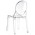 Rounded Backrest Outdoor Patio Dining Chair - 35.5" - Clear - IMAGE 5