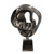 Abstract Sculpture on Pedestal Base - 28.25" - Black - IMAGE 3