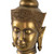 Buddha Statue Head with Stand - 19.75" - Bronze Tone