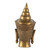 Resin Buddha Statue Head - 14.25" - Gold