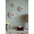 Handmade 3-Dimensional Flower Wall Decoration - 9.25" - White - IMAGE 3