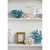 Faux Coral Sculpture Decoration - 10" - Blue