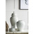 Medium Porcelain Lidded Ginger Jar - 17" - White - IMAGE 3