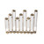 Glass Vial Flower Vase with Metal Frame - 17.75" - IMAGE 6