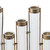 Glass Vial Flower Vase with Metal Frame - 17.75"
