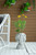 Whitewash Woman Head Cement Planter - 11.5" - IMAGE 5