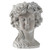 Whitewash Woman Head Cement Planter - 11.5" - IMAGE 6