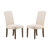 Arched Back Wooden Dining Chairs with Nail Head - 39.5" - Beige - 2ct - IMAGE 1