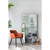 Curved Back Wooden Dining Chairs - 31" - Orange - 2ct - IMAGE 2