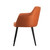 Curved Back Wooden Dining Chairs - 31" - Orange - 2ct - IMAGE 6