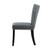 Velvet Armless Nail Head Wooden Dining Chairs - 37" - Gray and Brown - 2ct - IMAGE 4