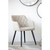 Curved Quilted Back Dining Chairs with Armrests - 31" - Set of 2 - IMAGE 4