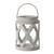 12.5" Gray and Black Contemporary Cylindrical Lantern - IMAGE 1