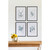 Pencil Flower Print Framed Wall Arts - 19.75" x 27.5" - Set of 4 - IMAGE 2