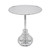 Traditional Style Round Metal Side Table - 22.5" - Silver - IMAGE 1