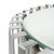Stainless Steel Ribbed Drum Accent Table - 23" - Silver - IMAGE 3
