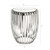 Stainless Steel Ribbed Drum Accent Table - 23" - Silver - IMAGE 4