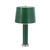 Faux Crocodile Leather Table Lamp with Tapered Drum Shade - 27" - Green - IMAGE 1