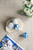 Floral Pattern Orbs Decor - 4" - White and Blue - 4ct - IMAGE 5
